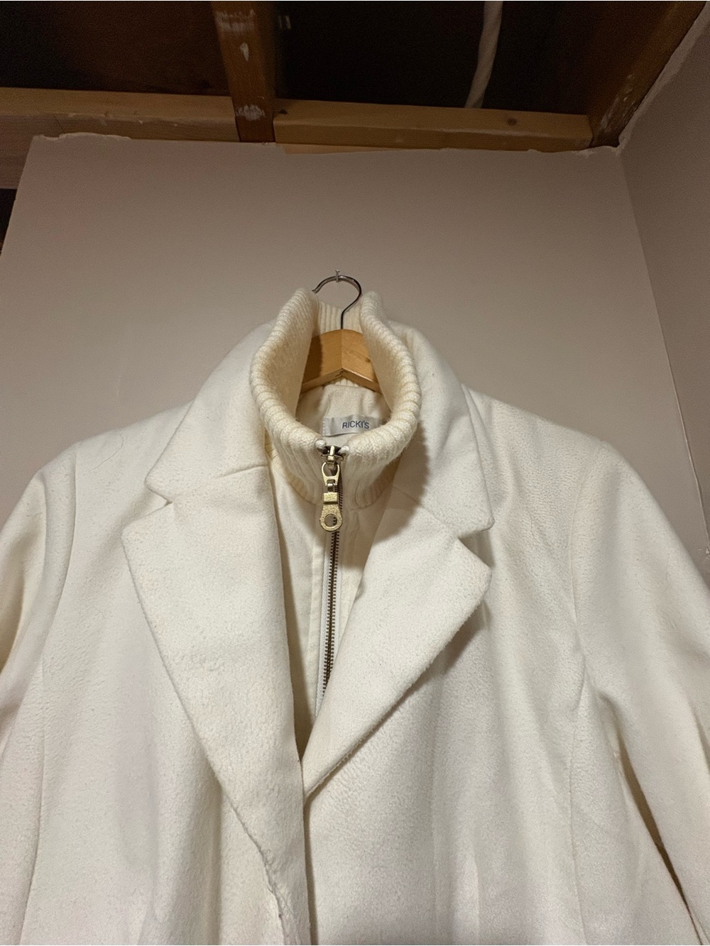 Ricki's (Retail $150) Trench Coat with Inner Zip Mock Neck - Picture 3 of 7